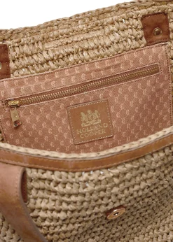 Holland Cooper Tote Bags|Bags-Straw Shopper Natural