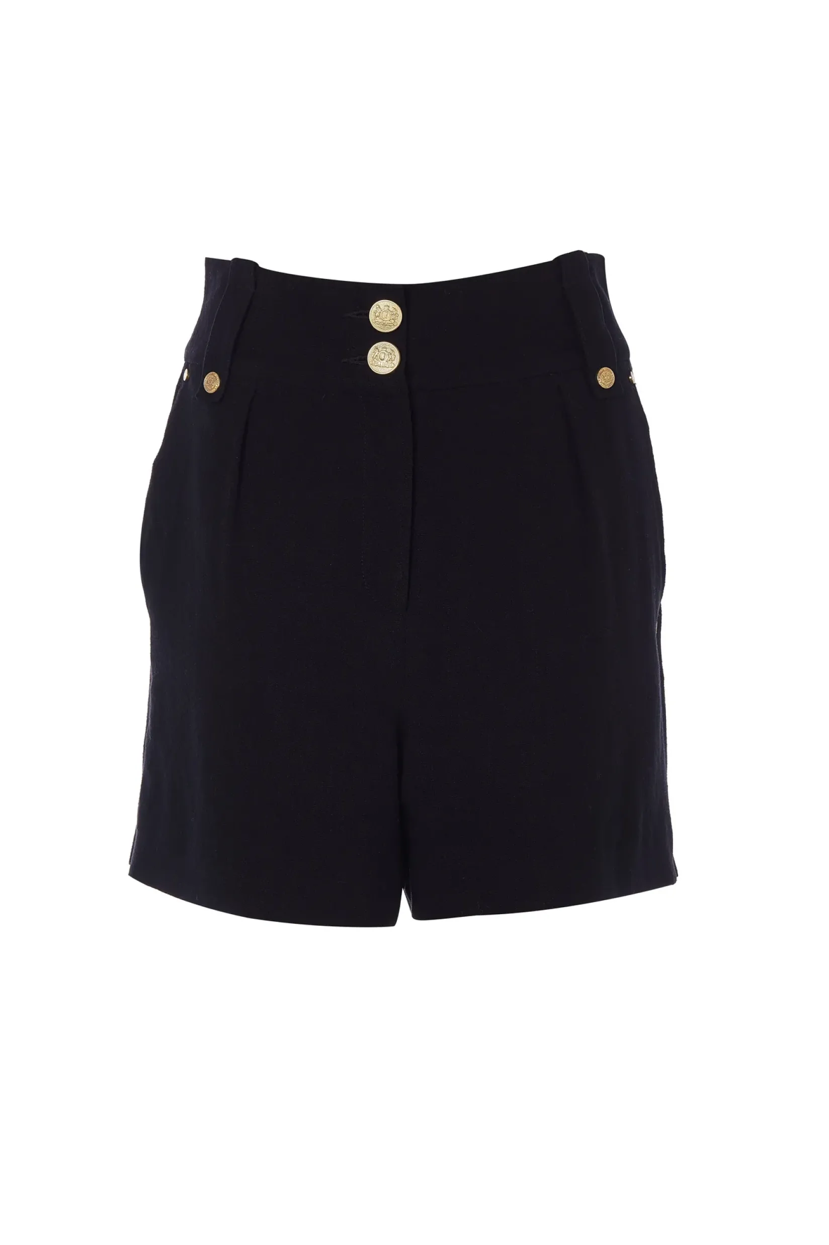 Holland Cooper Shorts|In Stock Tailoring-Tailored Short Black Linen