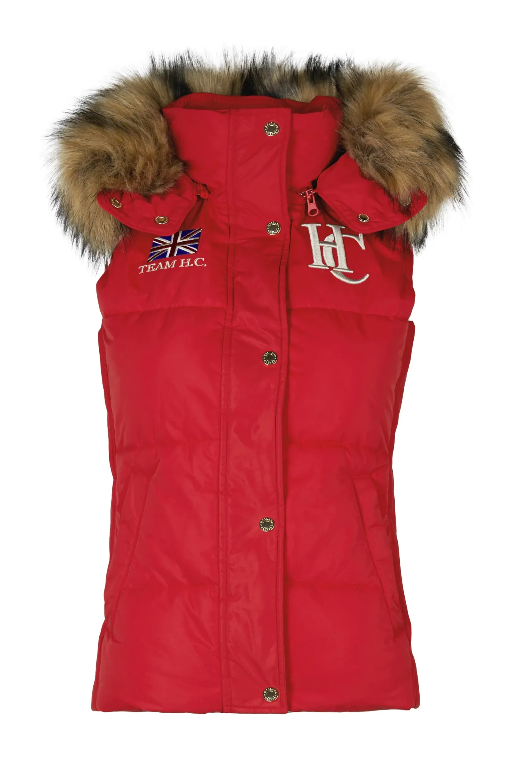 Holland Cooper Shop By Product|Team HC Clothing-Team Gilet Heritage Red