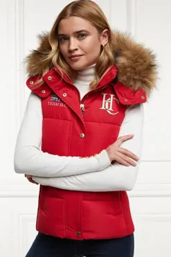 Holland Cooper Shop By Product|Team HC Clothing-Team Gilet Heritage Red