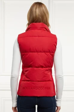 Holland Cooper Shop By Product|Team HC Clothing-Team Gilet Heritage Red