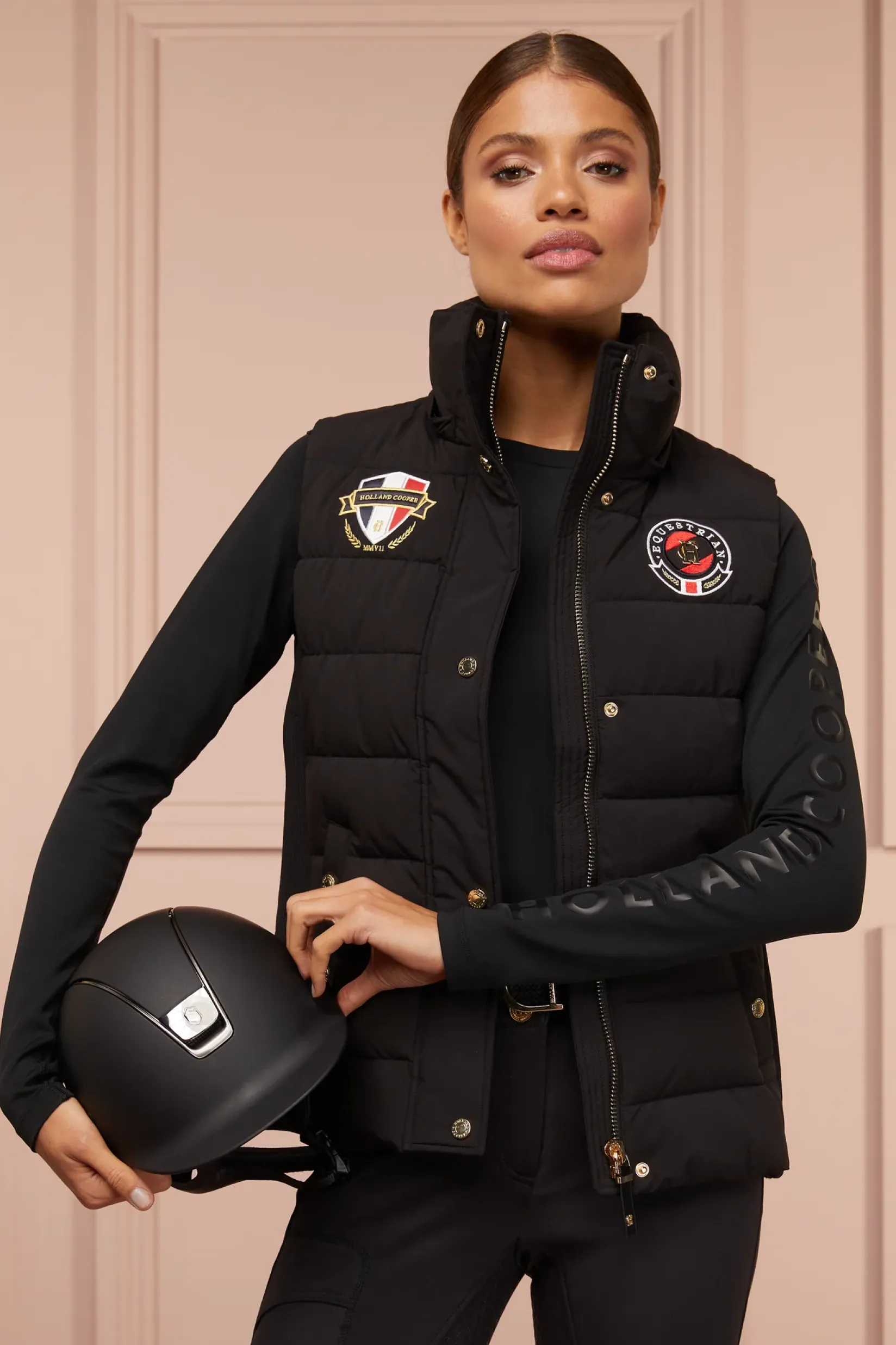 Holland Cooper Gilets|Shop By Product-Team HC Gilet Black
