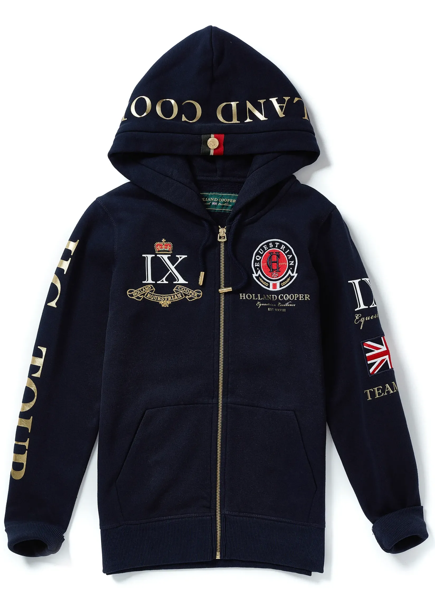 Holland Cooper Hoodies|Team HC Clothing-Team Hoodie Navy