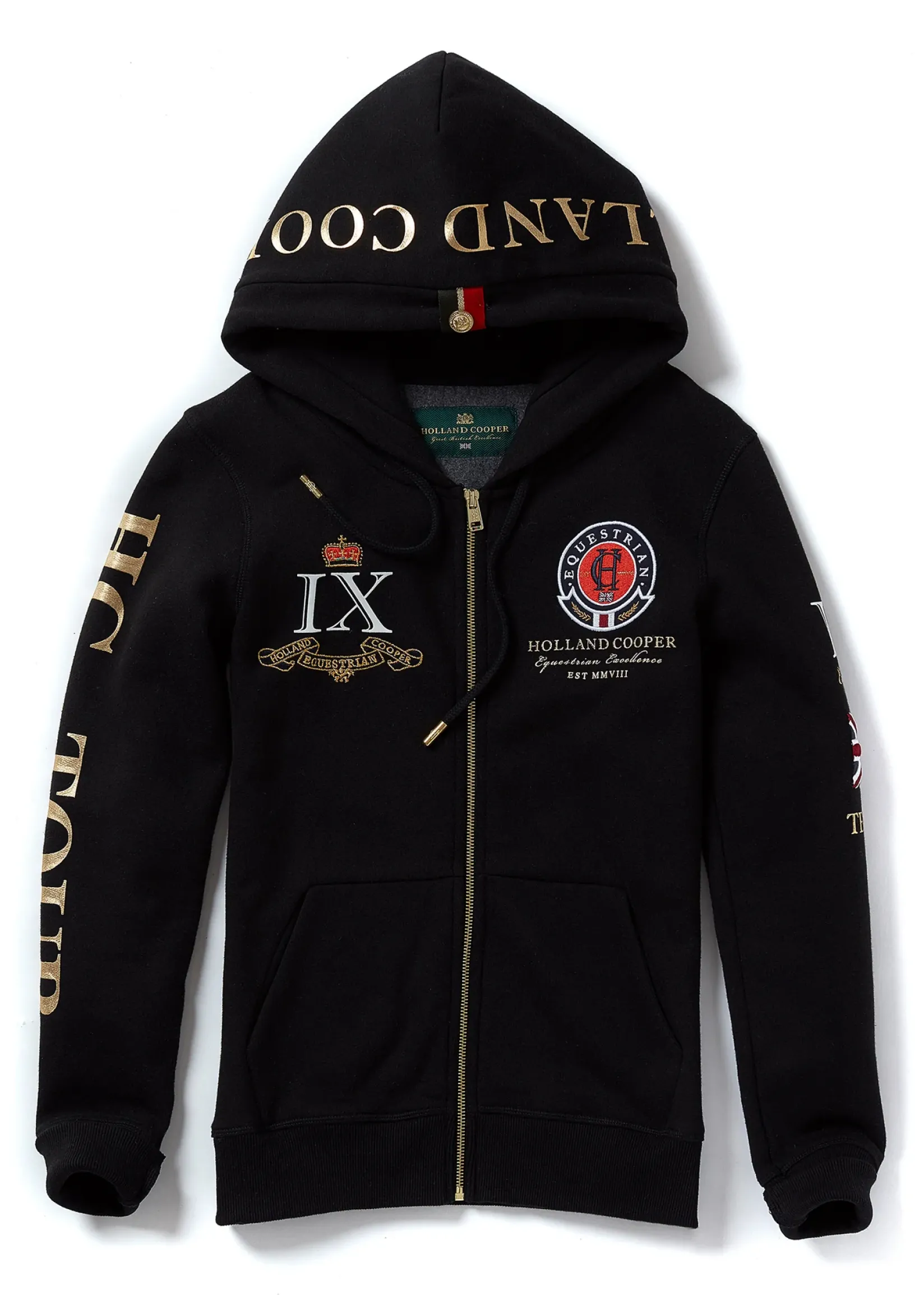 Holland Cooper Hoodies|Team HC Clothing-Team Hoodie Black