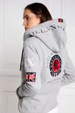 Holland Cooper Hoodies|Team HC Clothing-Team Hoodie Grey Marl