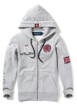 Holland Cooper Hoodies|Team HC Clothing-Team Hoodie Grey Marl
