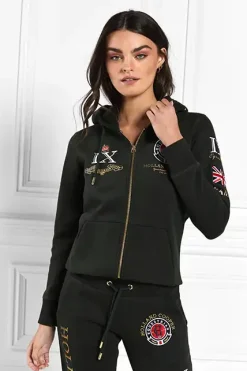Holland Cooper Hoodies|Team HC Clothing-Team Hoodie Racing Green