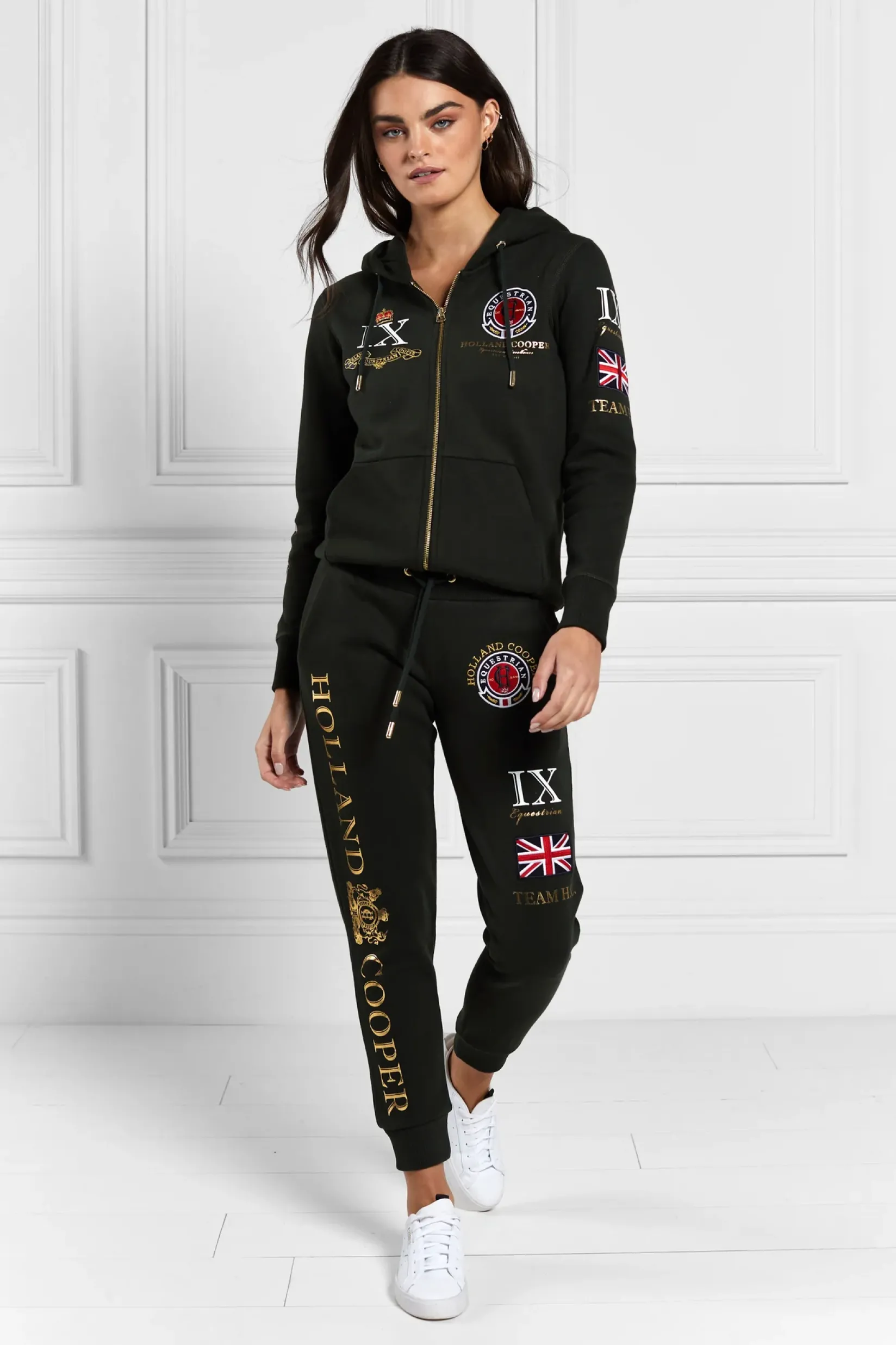 Holland Cooper Joggers|Team HC Clothing-Team Jogger Racing Green