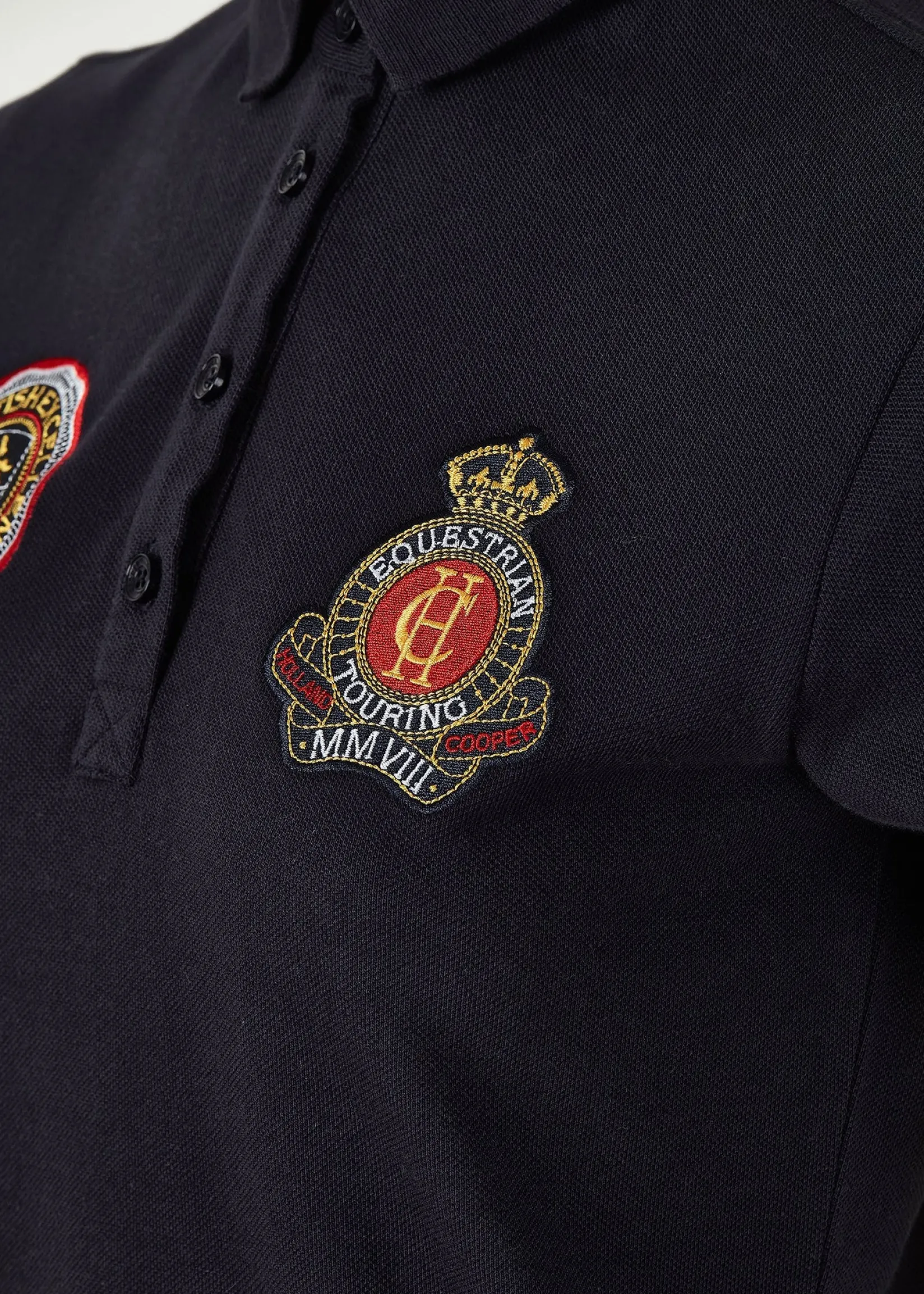 Holland Cooper Polo Shirts & Tees|Equestrian Casualwear-Team Polo Shirt Ink Navy