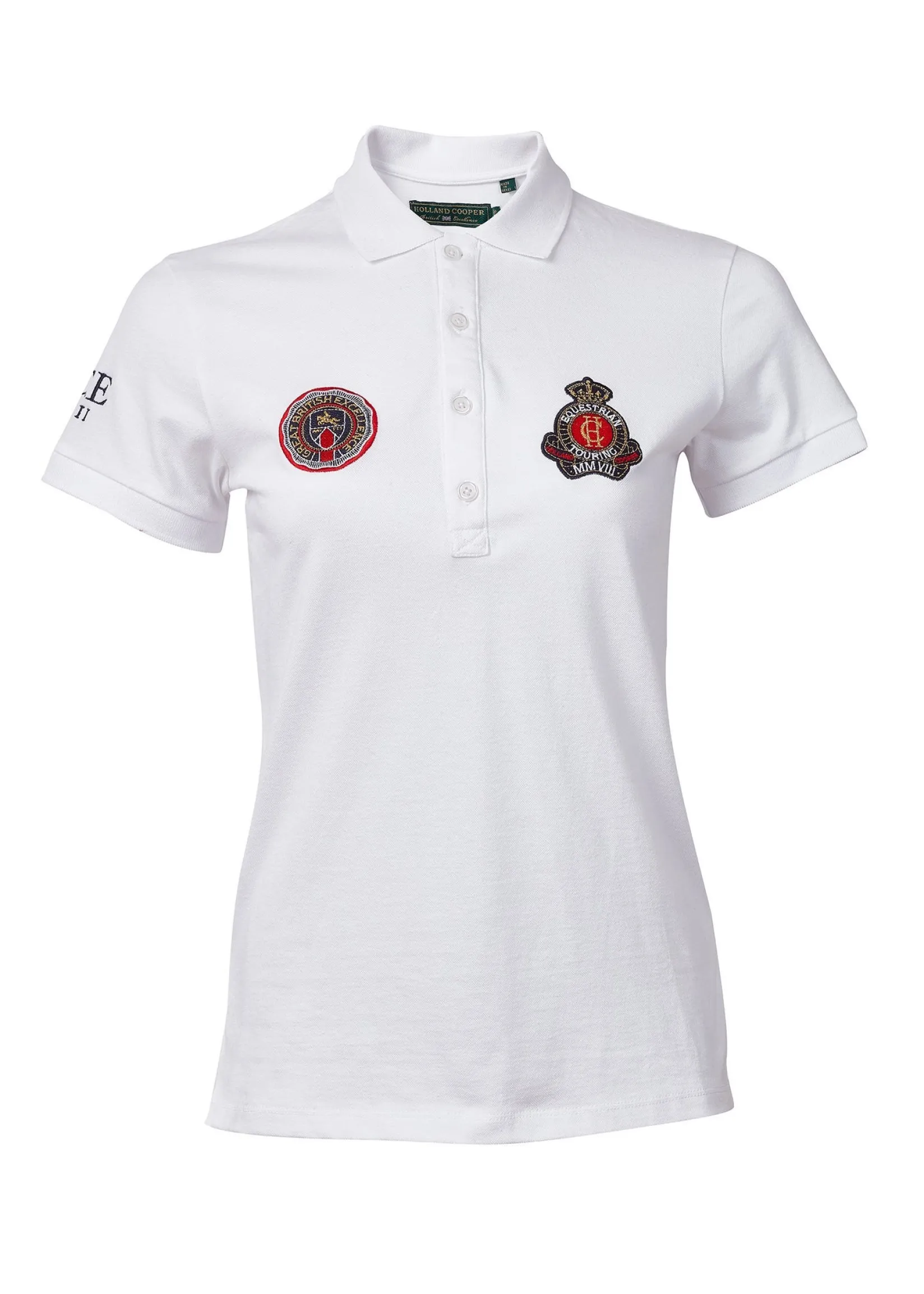 Holland Cooper Polo Shirts & Tees|Team HC Clothing-Team Polo Shirt White