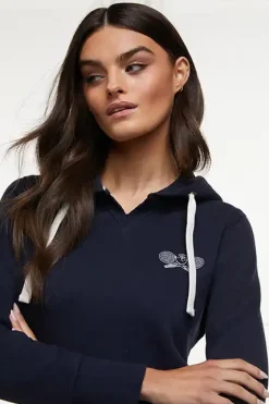 Holland Cooper Hoodies|Casualwear-Tennis Hoodie