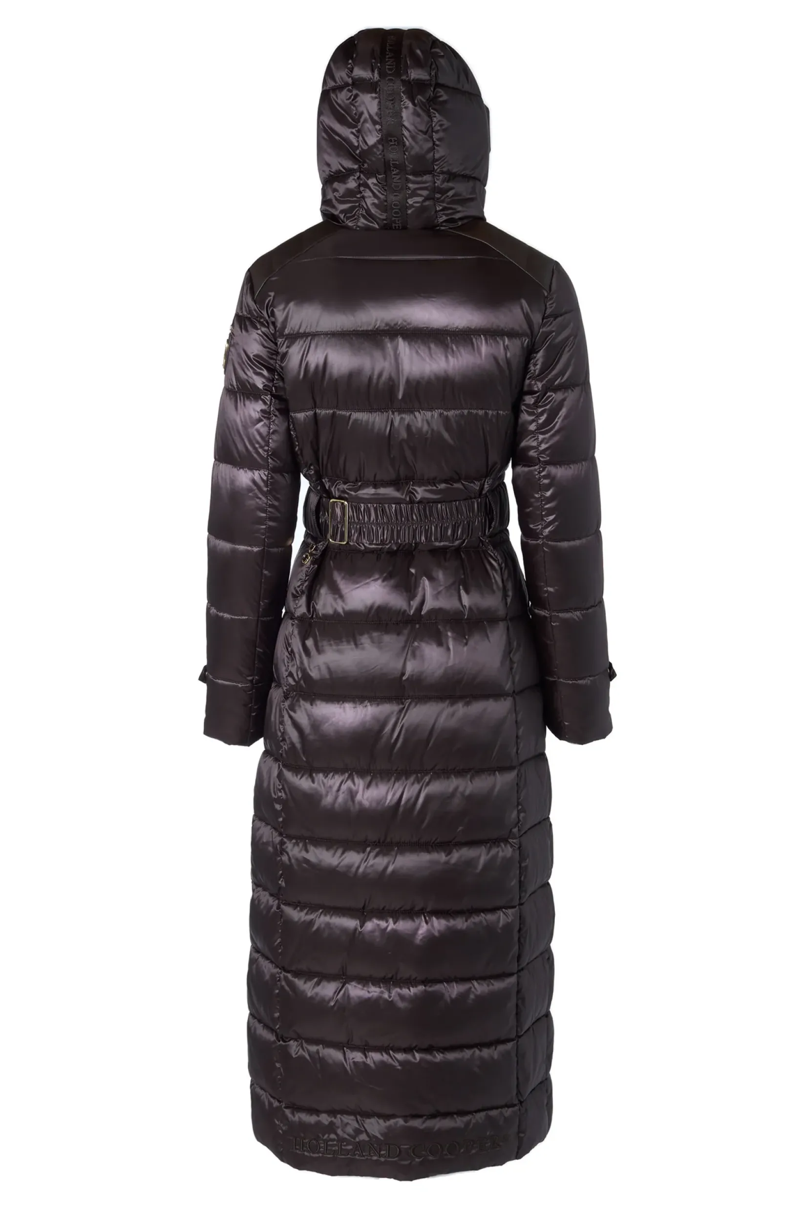 Holland Cooper Coats-The Arosa Longline Coat Chocolate