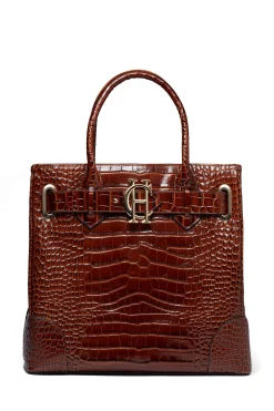 Holland Cooper Gifts For Her|Tote Bags-The Brompton Tote Tan Croc