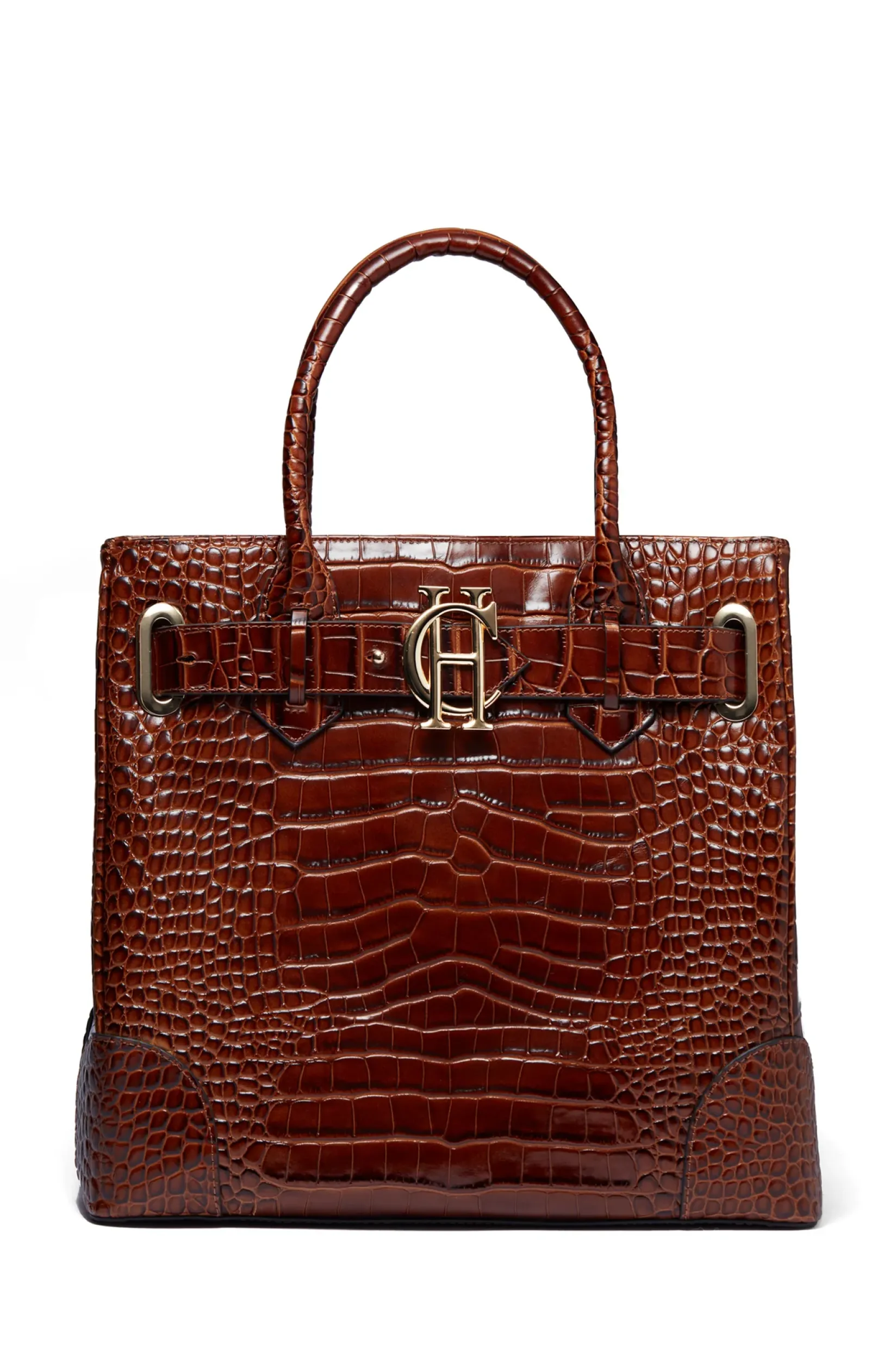Holland Cooper Gifts For Her|Tote Bags-The Brompton Tote Tan Croc