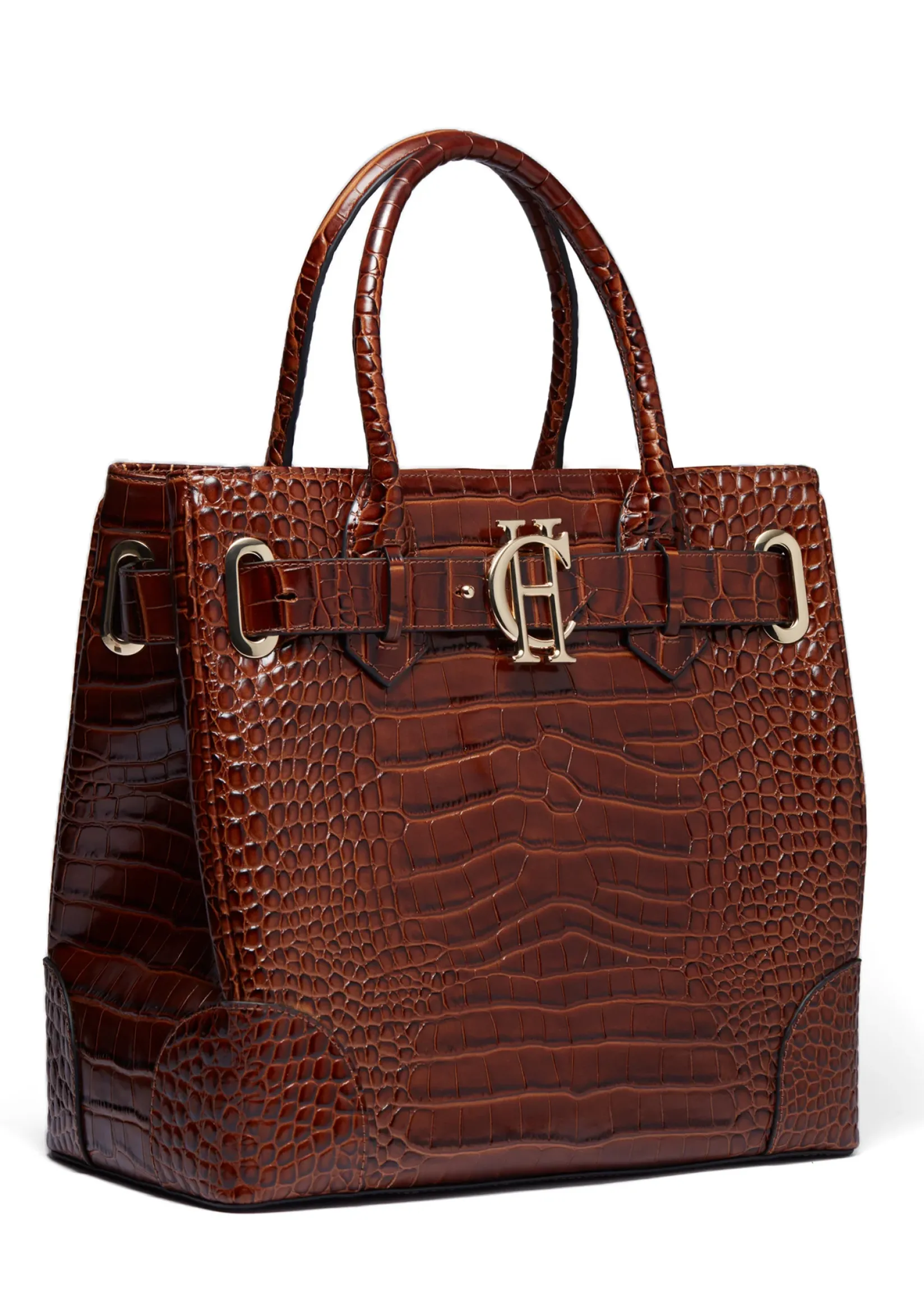 Holland Cooper Gifts For Her|Tote Bags-The Brompton Tote Tan Croc