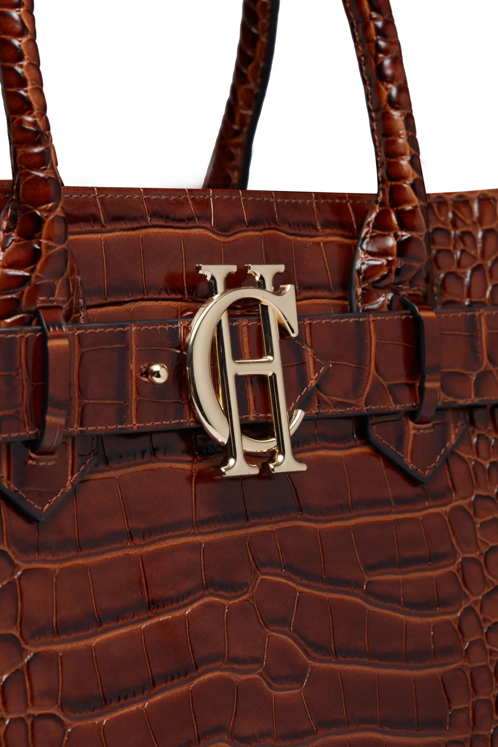 Holland Cooper Gifts For Her|Tote Bags-The Brompton Tote Tan Croc