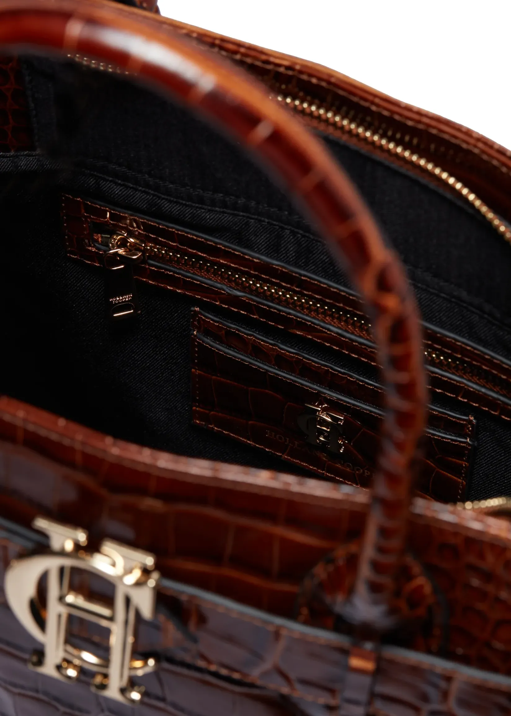 Holland Cooper Gifts For Her|Tote Bags-The Brompton Tote Tan Croc