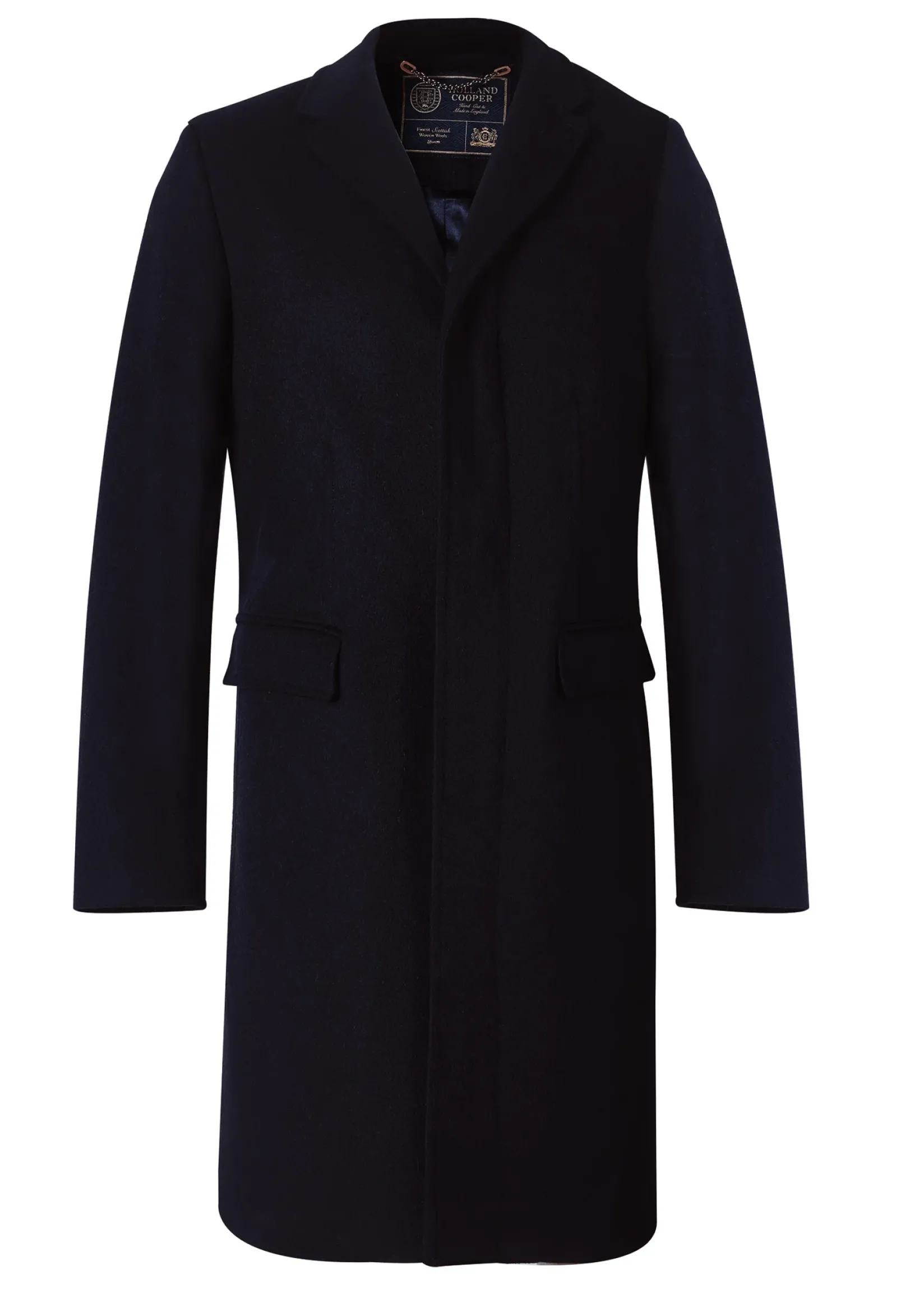 Holland Cooper Gifts For Him|Tailored Coats-The Cheltenham Coat Soft Navy