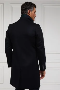 Holland Cooper Gifts For Him|Tailored Coats-The Cheltenham Coat Soft Navy