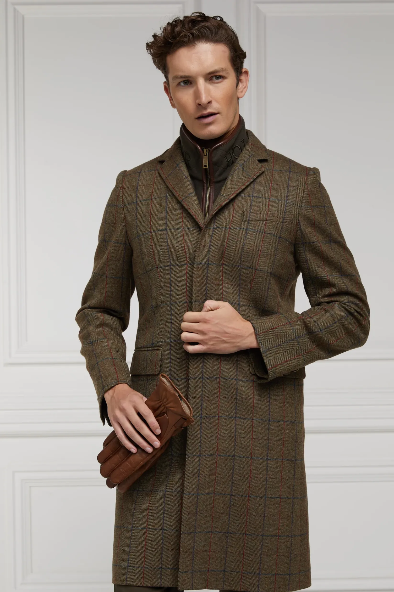 Holland Cooper Tailored Coats|Shop By Product-The Cheltenham Coat Glen Green