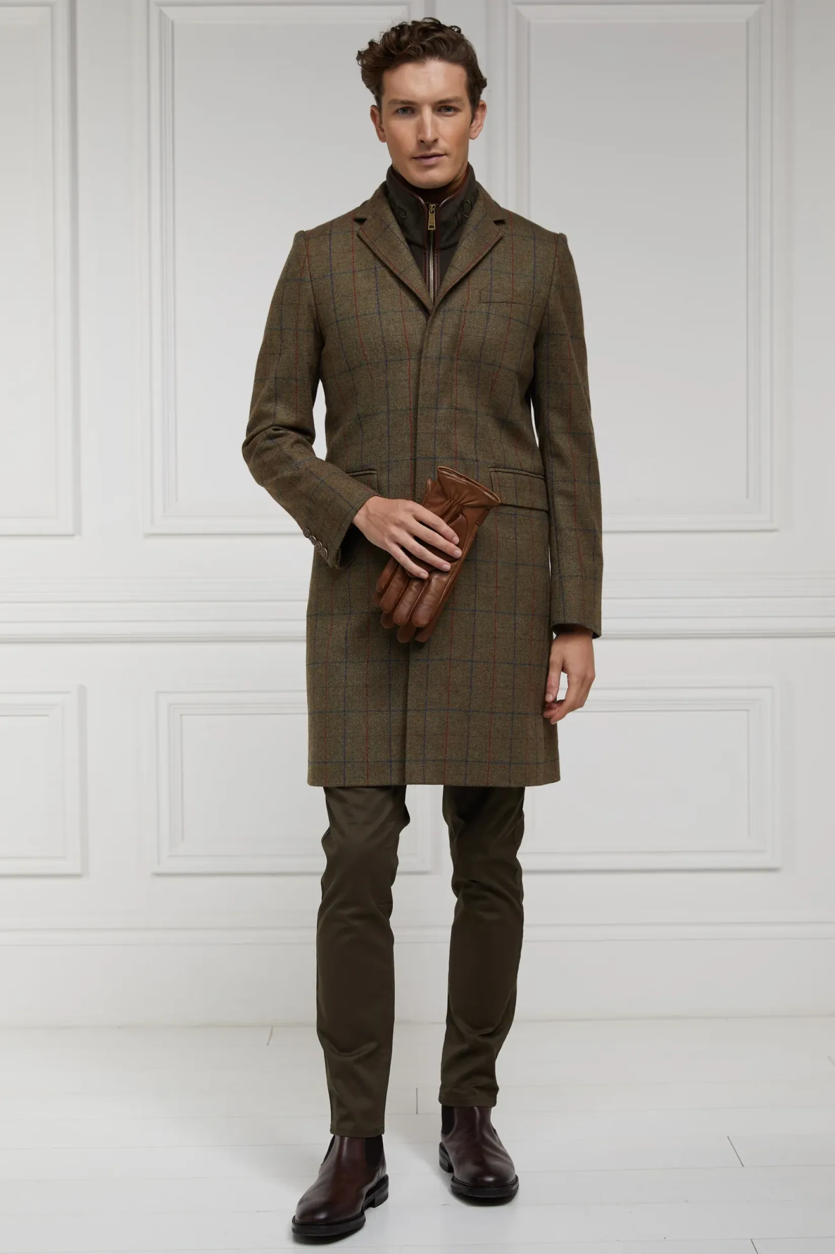 Holland Cooper Tailored Coats|Shop By Product-The Cheltenham Coat Glen Green