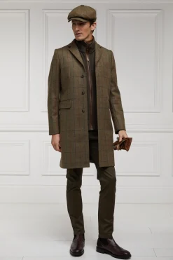 Holland Cooper Tailored Coats|Shop By Product-The Cheltenham Coat Glen Green