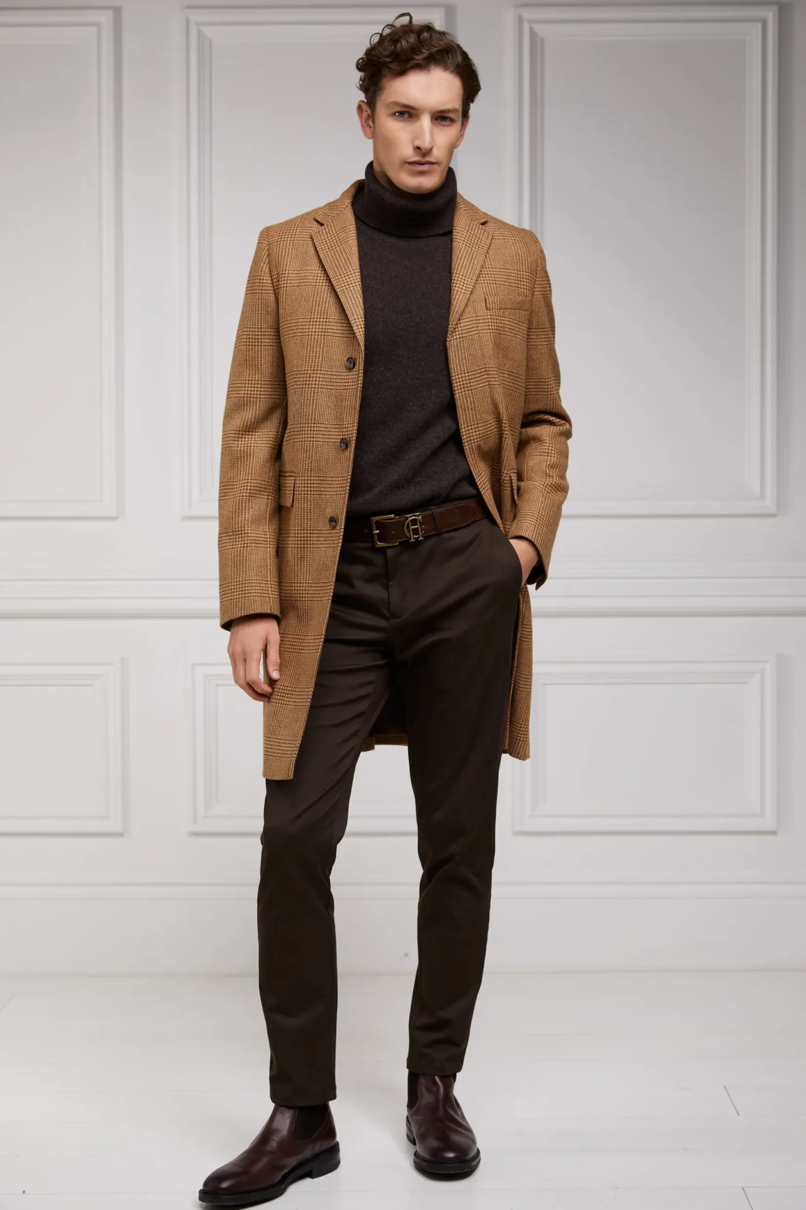 Holland Cooper Tailored Coats|Country Collection-The Cheltenham Coat Tawny