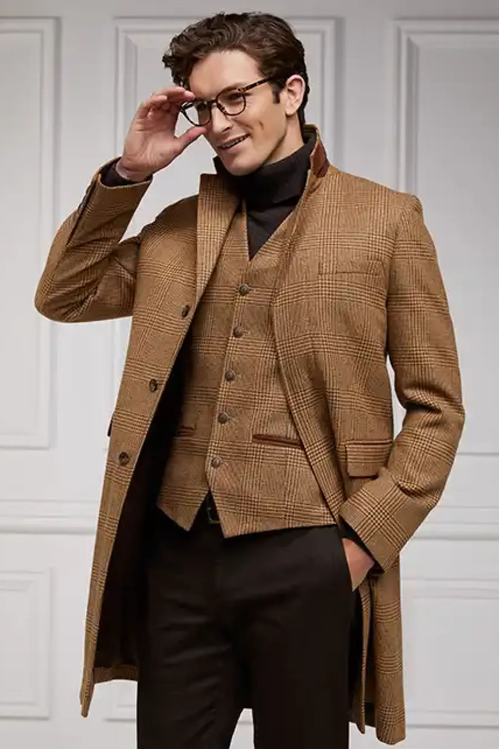 Holland Cooper Tailored Coats|Country Collection-The Cheltenham Coat Tawny