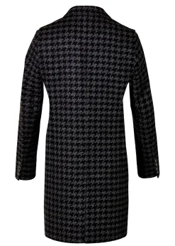Holland Cooper Tailored Coats|Shop By Product-The Cheltenham Coat Large Scale Charcoal Houndstooth