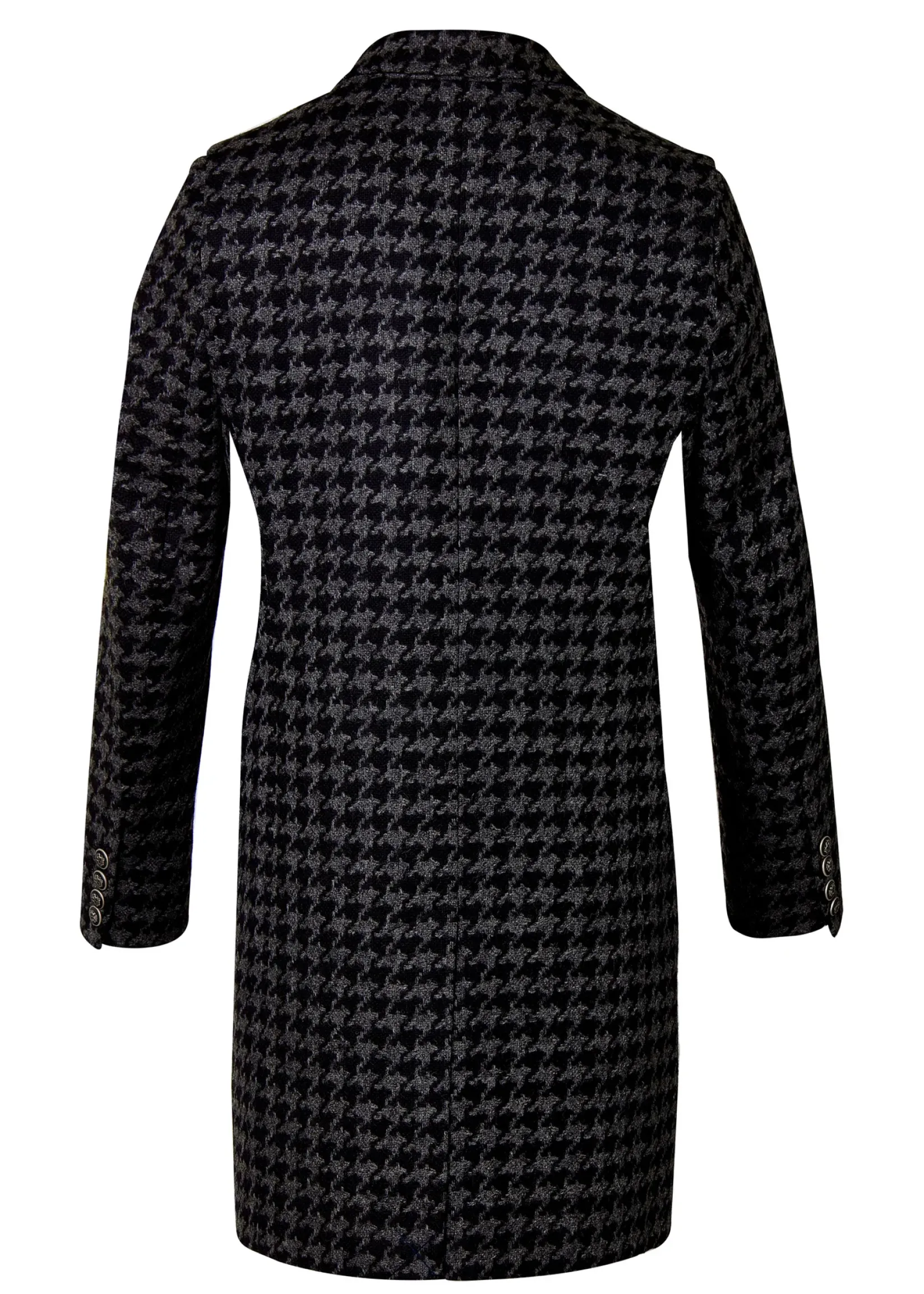 Holland Cooper Tailored Coats|Shop By Product-The Cheltenham Coat Large Scale Charcoal Houndstooth