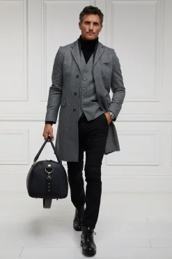 Holland Cooper Tailored Coats|Shop By Product-The Cheltenham Coat Mono Herringbone