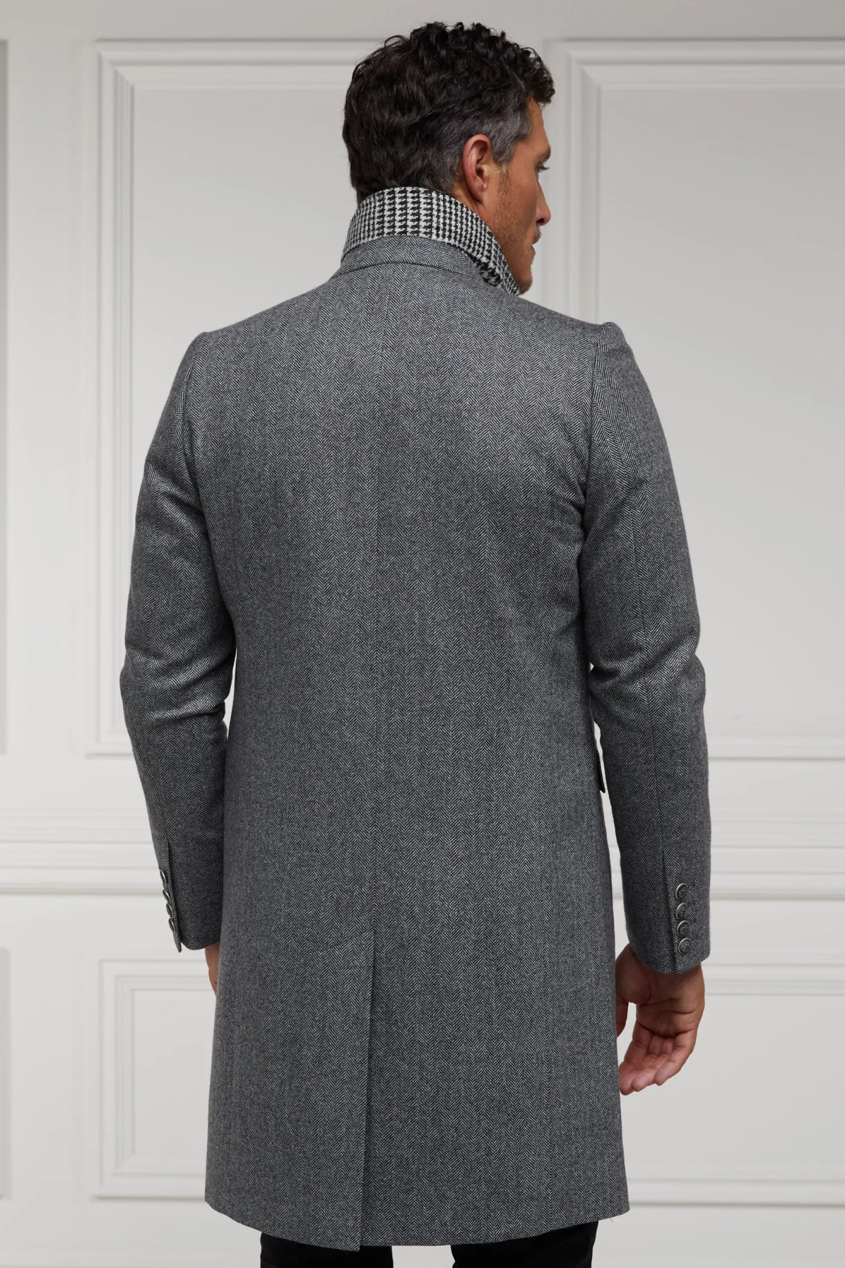 Holland Cooper Tailored Coats|Shop By Product-The Cheltenham Coat Mono Herringbone