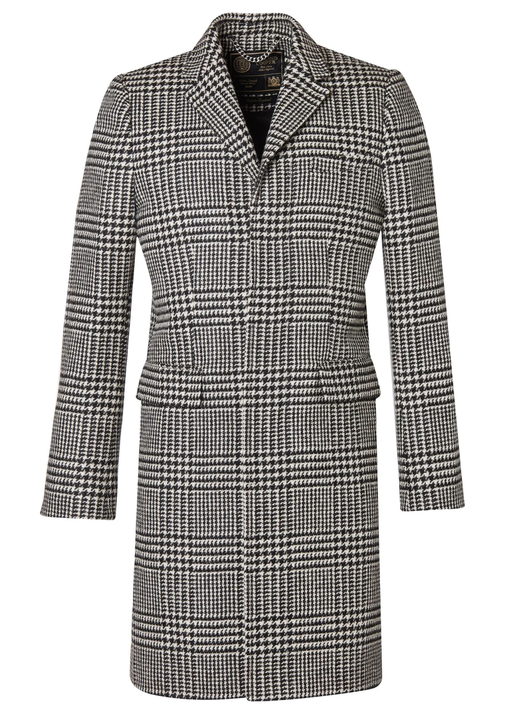 Holland Cooper Tailored Coats|Shop By Product-The Cheltenham Coat Large Scale Prince of Wales Mono