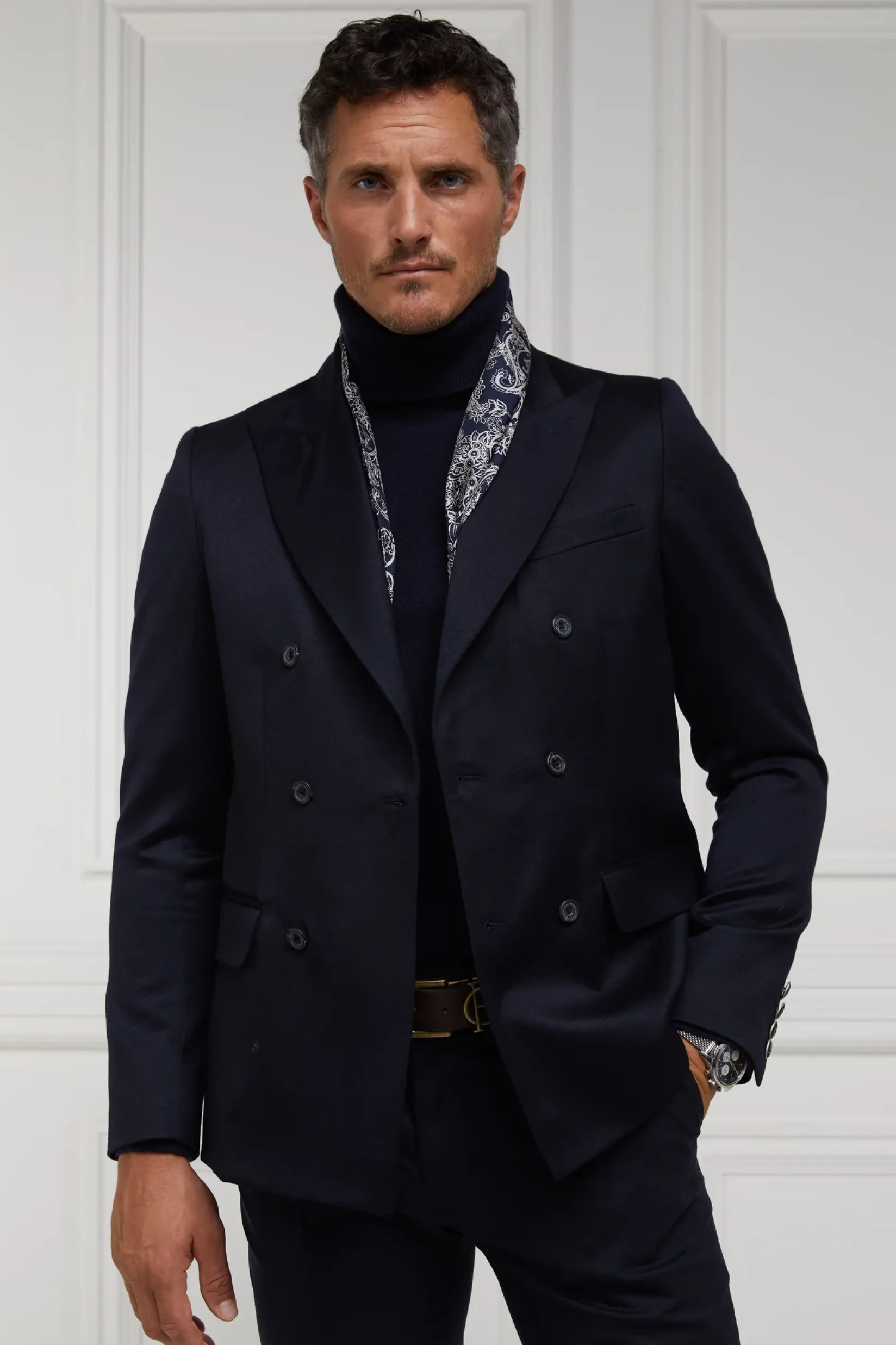 Holland Cooper Gifts For Him|Blazers-The Double Breasted Blazer Navy Barathea
