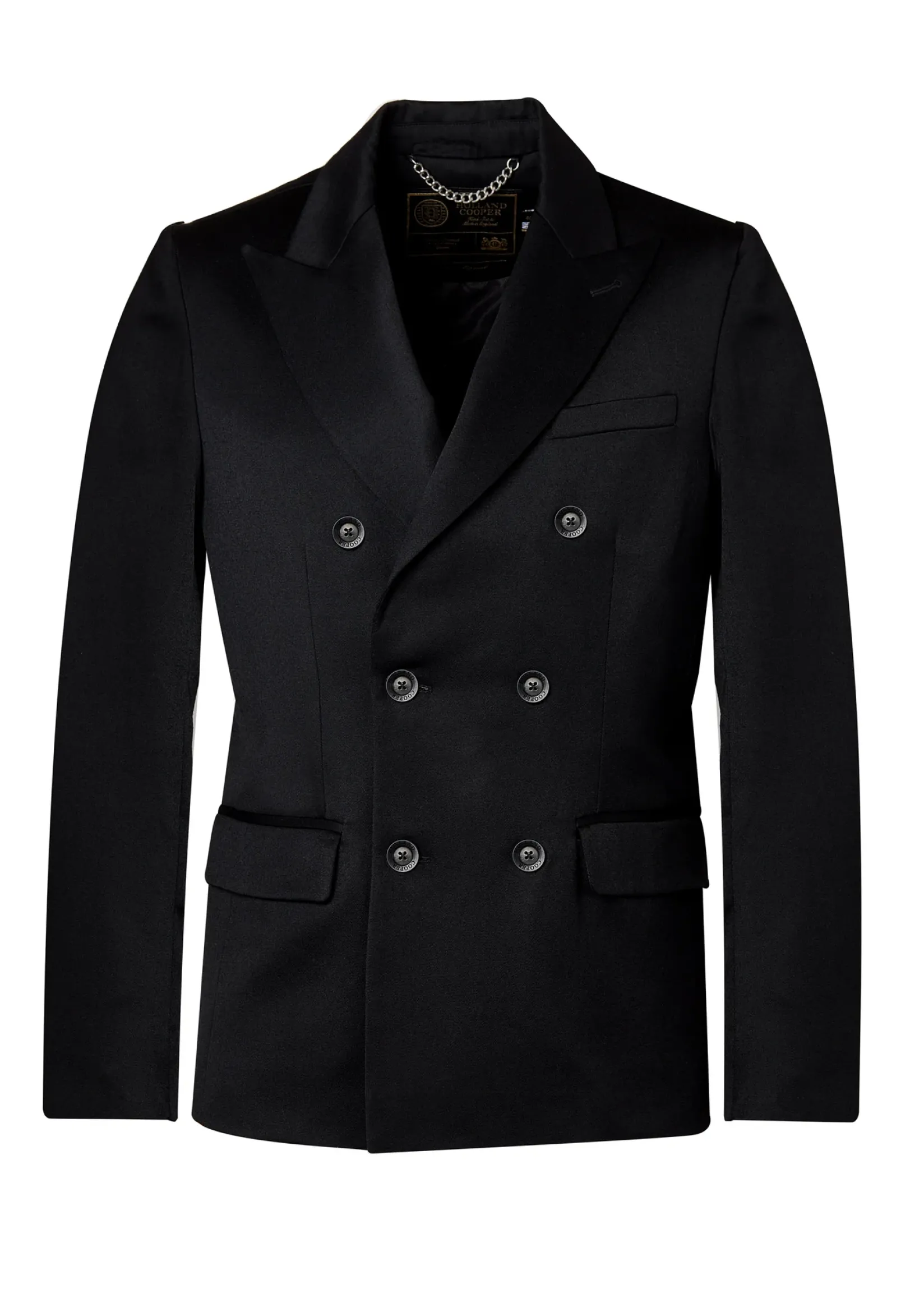 Holland Cooper Gifts For Him|Blazers-The Double Breasted Blazer Black Barathea