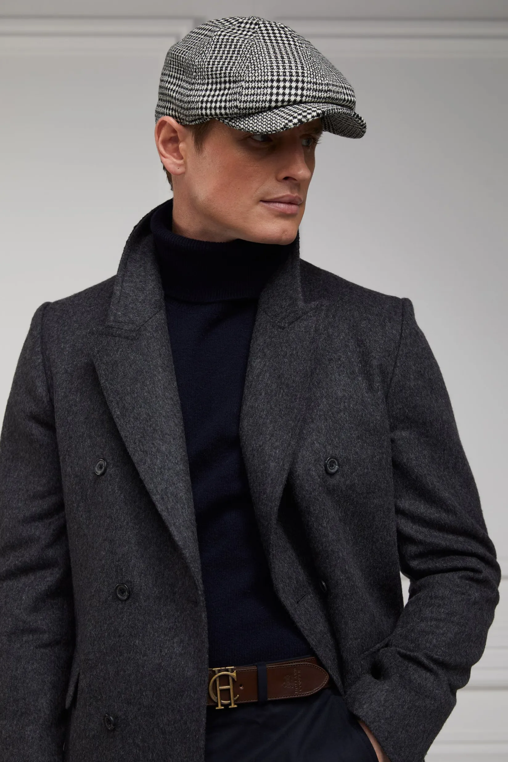 Holland Cooper Gifts For Him|Tailored Coats-The Double Breasted Coat Soft Graphite