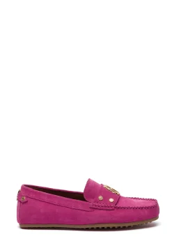 Holland Cooper Gifts For Her|Loafers-The Driving Loafer Fuchsia
