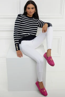 Holland Cooper Gifts For Her|Loafers-The Driving Loafer Fuchsia