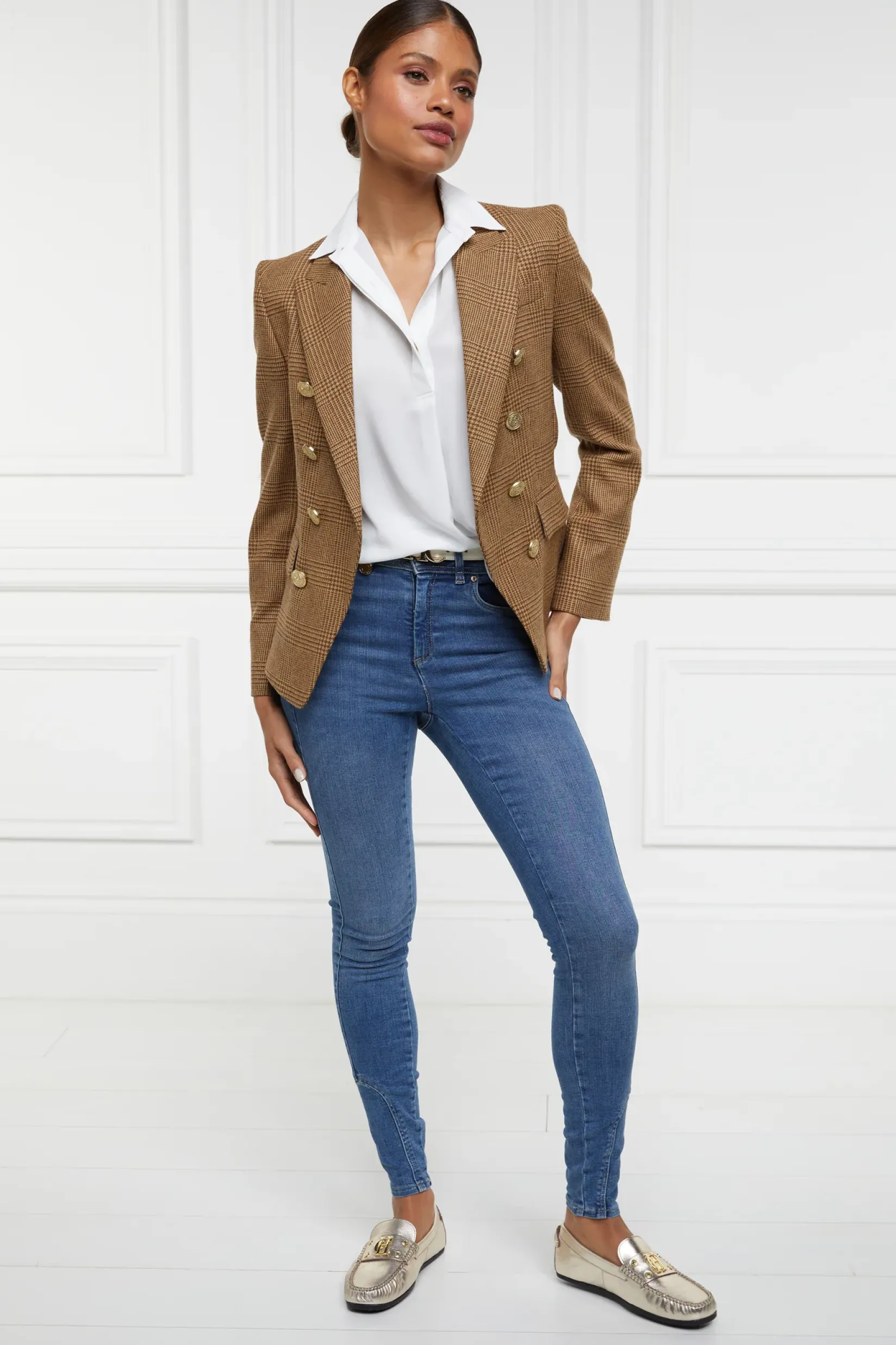 Holland Cooper Loafers|Footwear-The Driving Loafer Gold