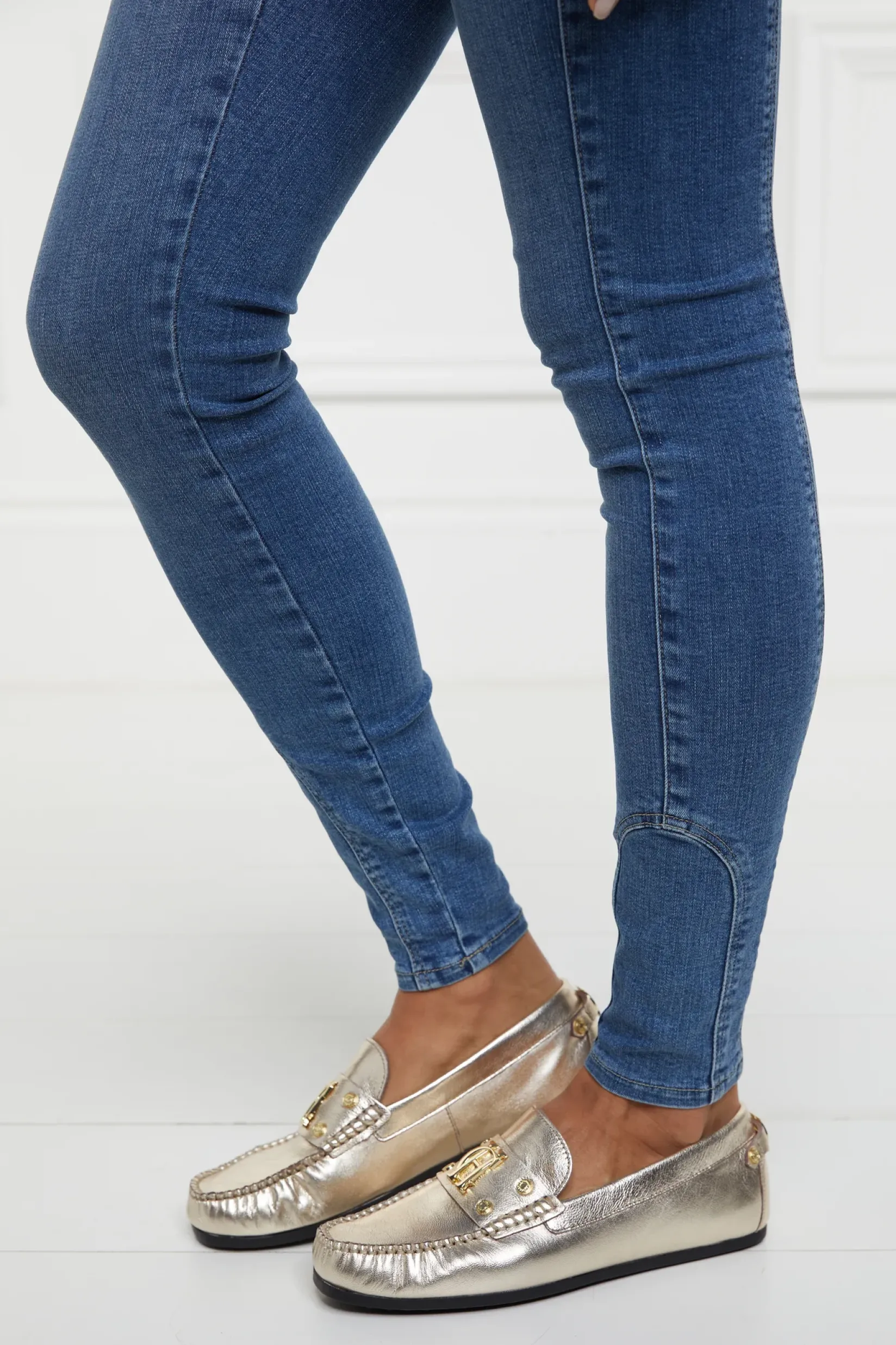 Holland Cooper Loafers|Footwear-The Driving Loafer Gold