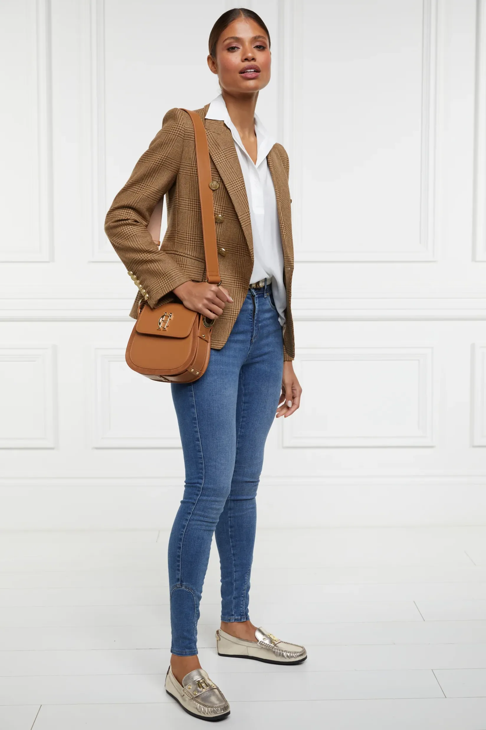 Holland Cooper Loafers|Footwear-The Driving Loafer Gold