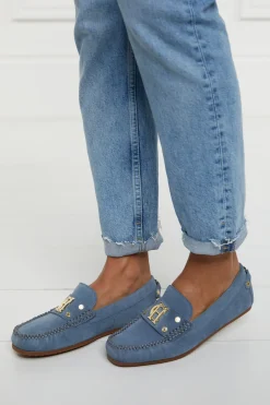 Holland Cooper Loafers|Footwear-The Driving Loafer Soft Blue