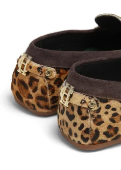 Holland Cooper Loafers|Footwear-The Driving Loafer Leopard Pony