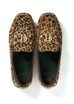 Holland Cooper Loafers|Footwear-The Driving Loafer Leopard Pony