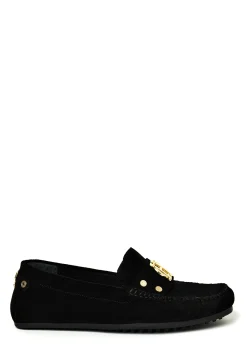 Holland Cooper Loafers|Bestsellers-The Driving Loafer Black