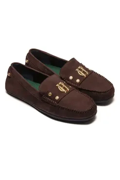 Holland Cooper Loafers|Footwear-The Driving Loafer Chocolate