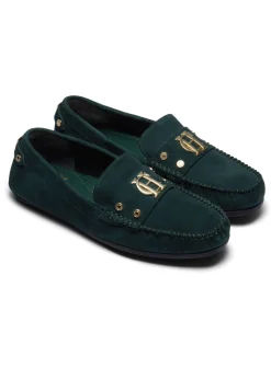 Holland Cooper Loafers|Footwear-The Driving Loafer Emerald