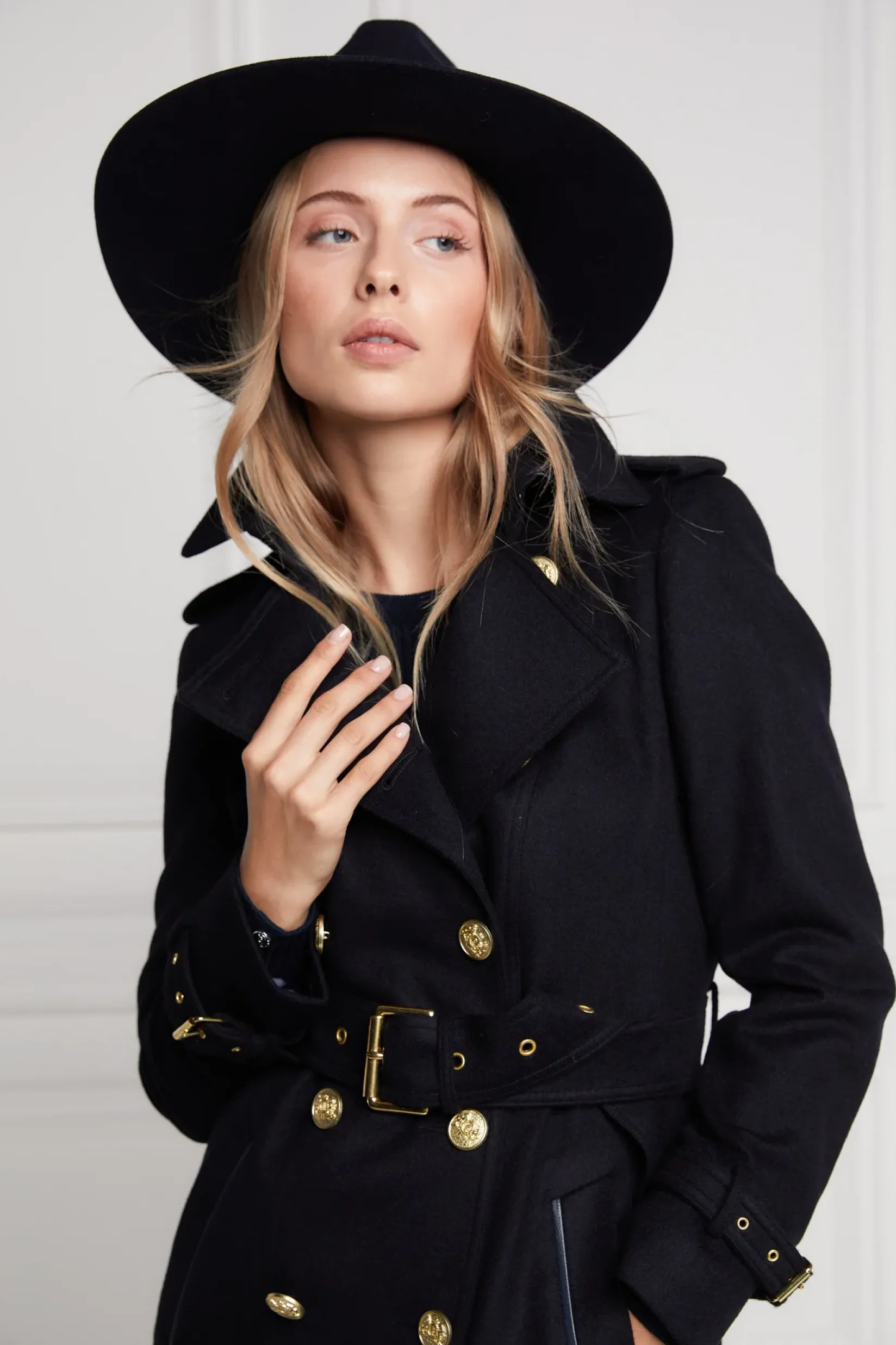 Holland Cooper Hats & Headbands|Hats & Headbands-The Jessica Wool Hat Navy