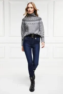 Holland Cooper Jeans|Wardrobe Staples-Thermal Jodhpur Jean Dark Indigo
