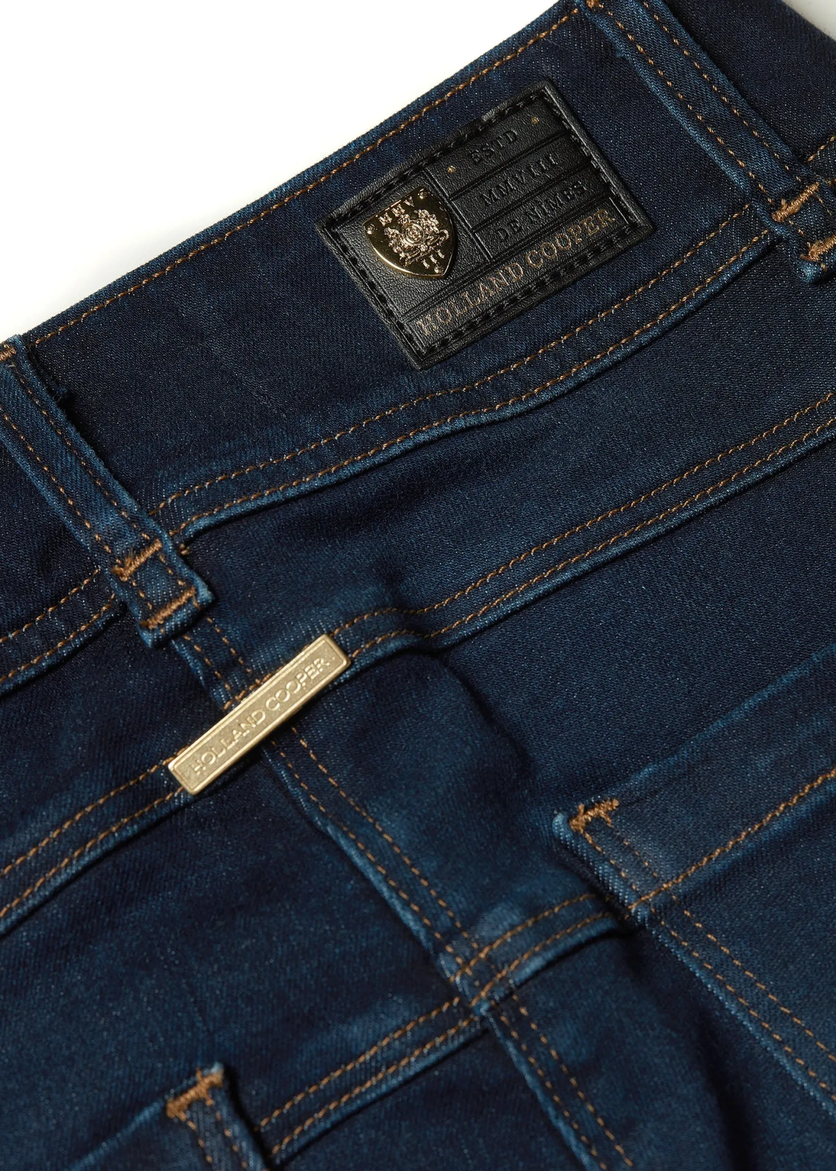 Holland Cooper Jeans|Wardrobe Staples-Thermal Jodhpur Jean Dark Indigo